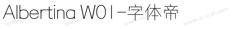 Albertina W01字体转换